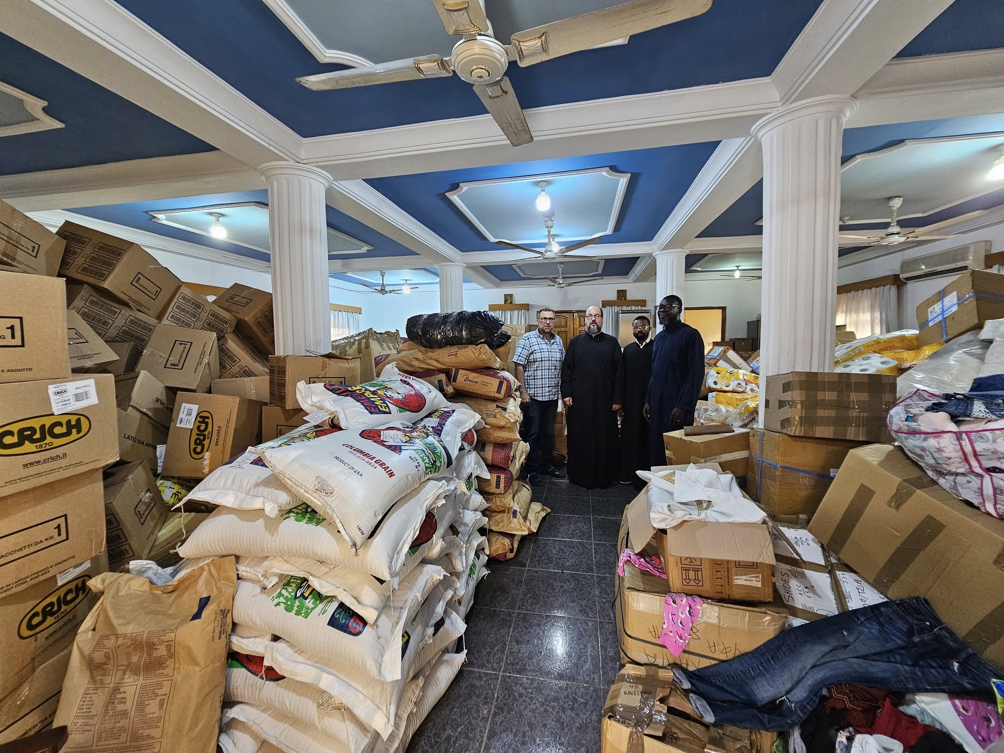 Humanitarian Aid Greek African Brothers